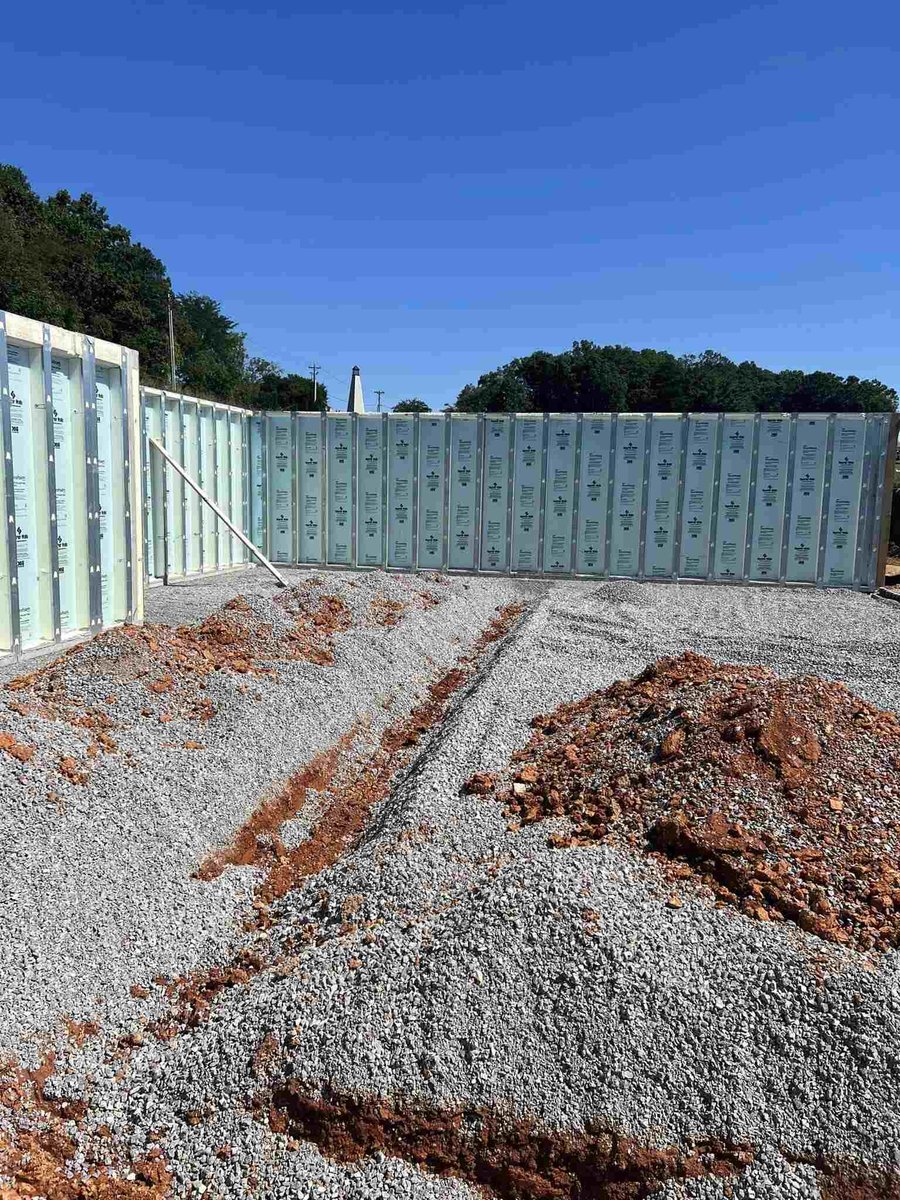 Foundation site prepared for custom home construction by Debuty Builders in Knoxville, TN