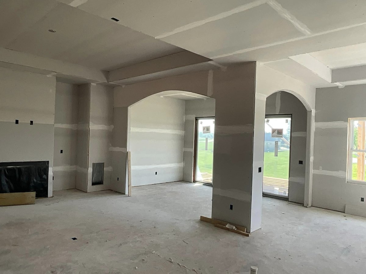 Interior of a custom home under construction by Debuty Builders in Knoxville, TN